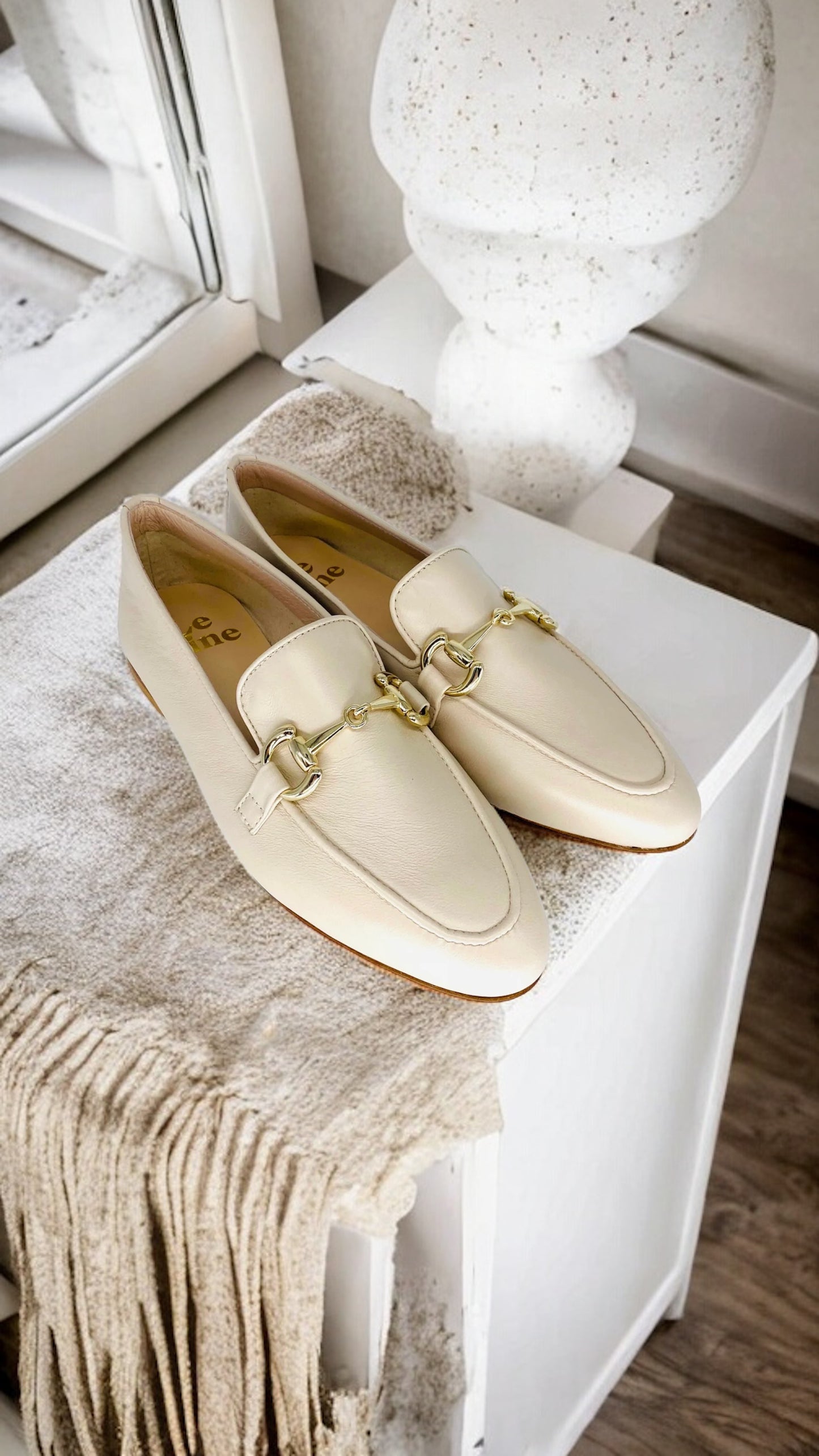 MOCASSINO BEIGE PELLE