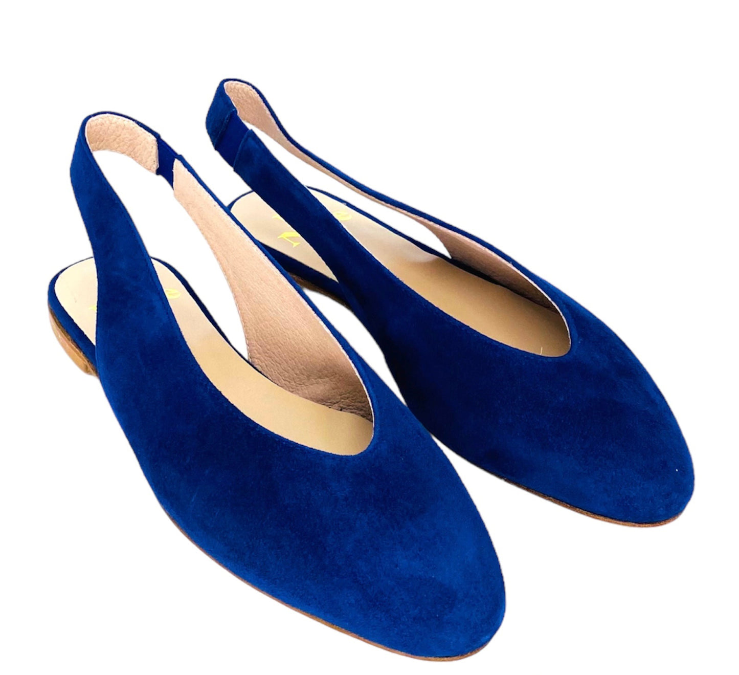 BALLERINA SLINGBACK BLU OCEANO CAMOSCIO