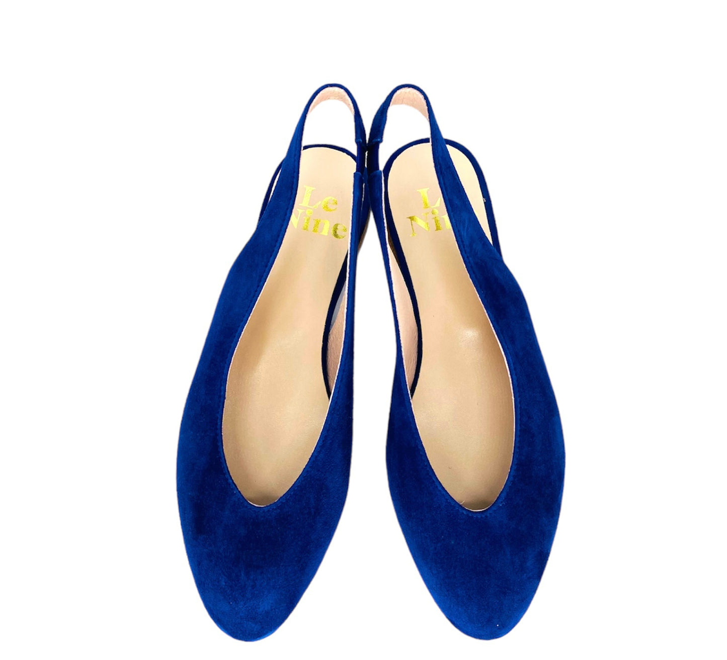 BALLERINA SLINGBACK BLU OCEANO CAMOSCIO