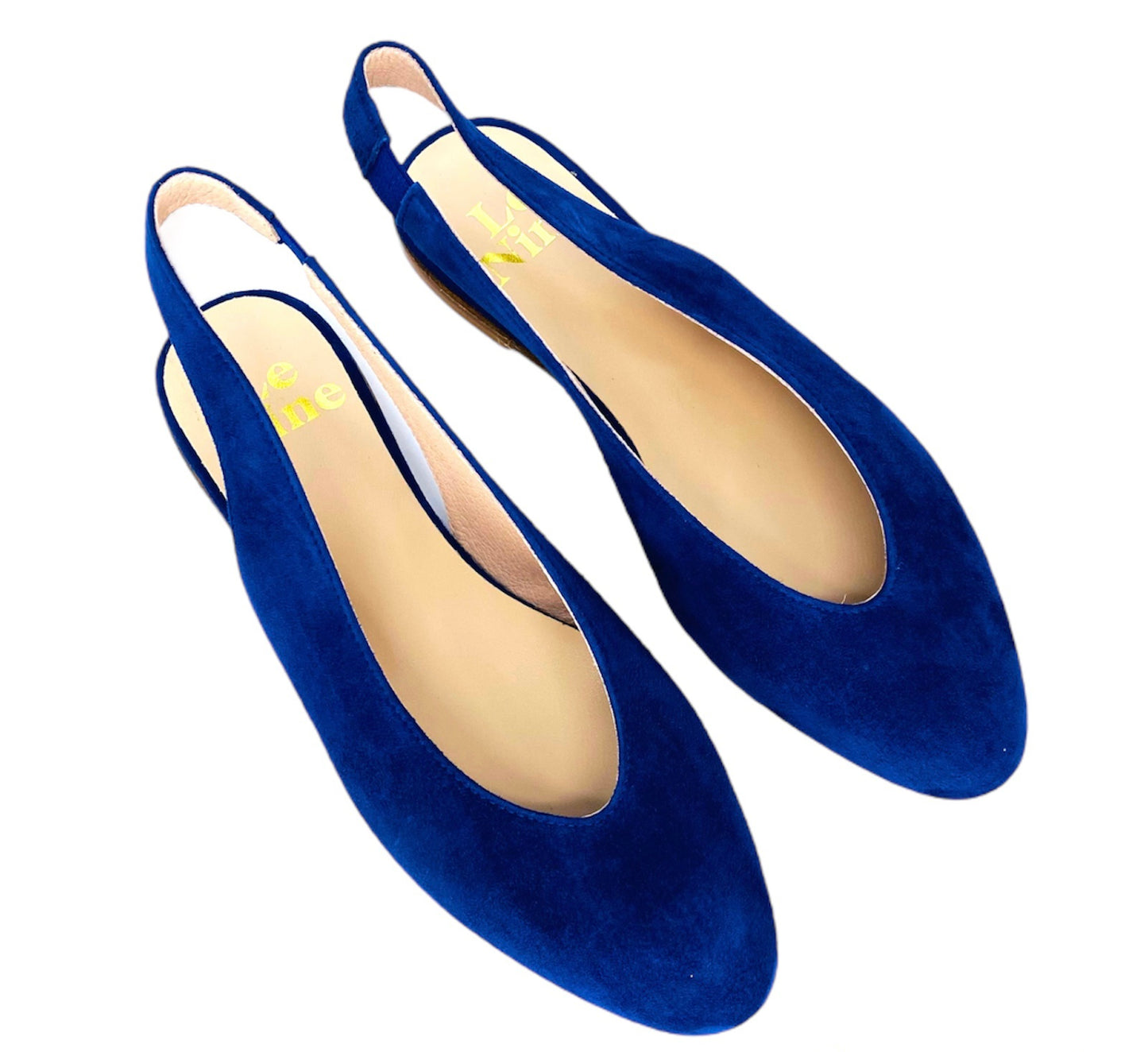 BALLERINA SLINGBACK BLU OCEANO CAMOSCIO