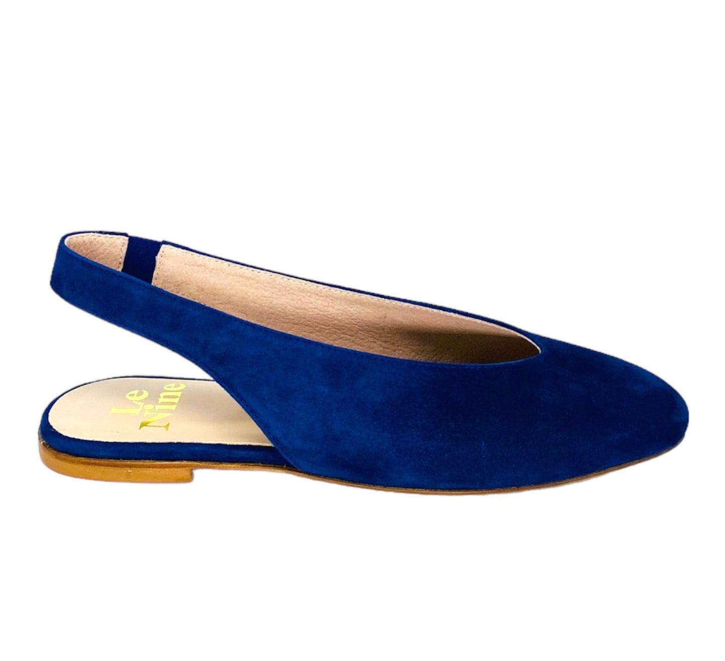 BALLERINA SLINGBACK BLU OCEANO CAMOSCIO