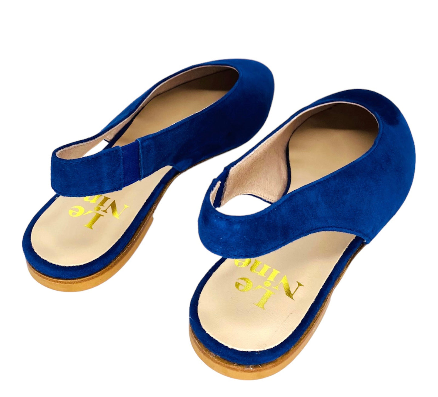 BALLERINA SLINGBACK BLU OCEANO CAMOSCIO