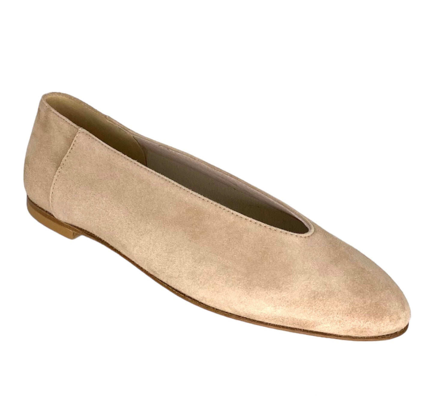 BALLERINA BEIGE CAMOSCIO