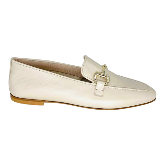 MOCASSINO BEIGE PELLE