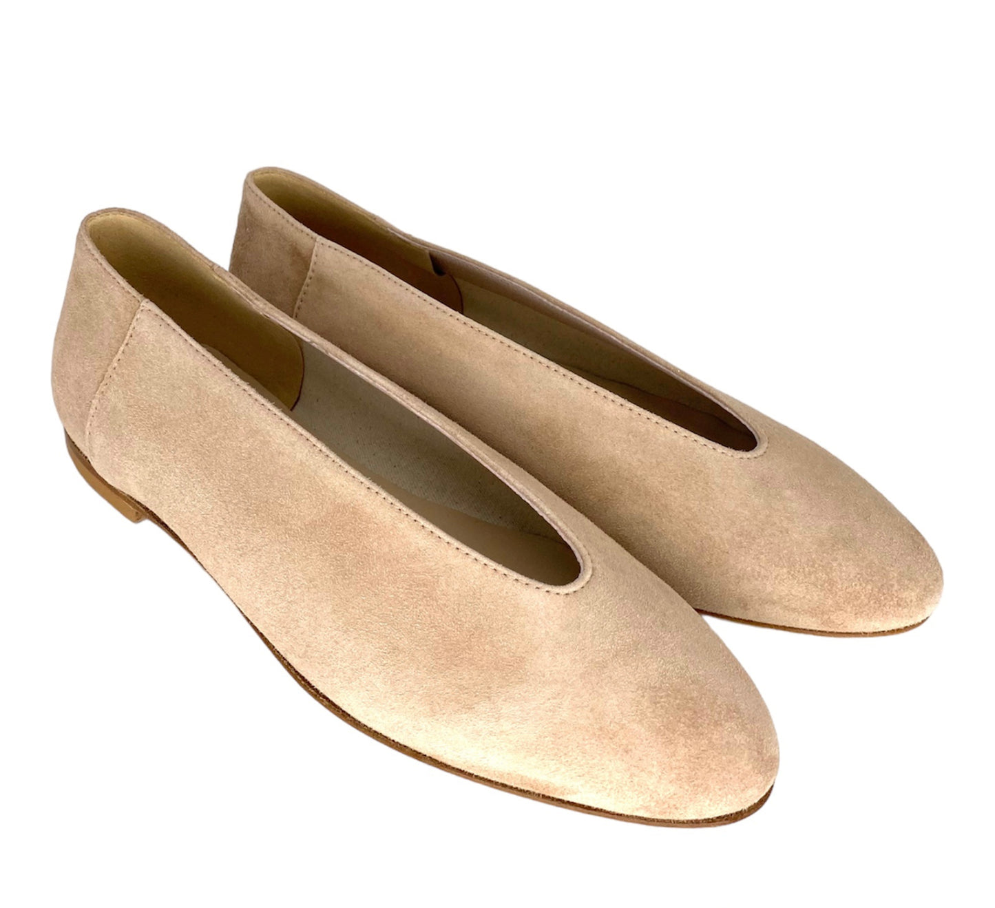 BALLERINA BEIGE CAMOSCIO